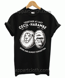 Cecil Harambe Together At Last Unisex Tshirt