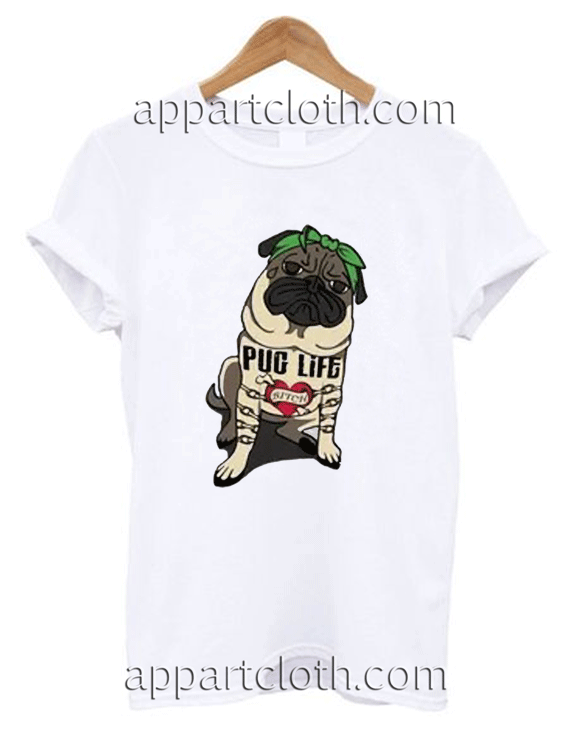 Funny pug life Unisex Tshirt
