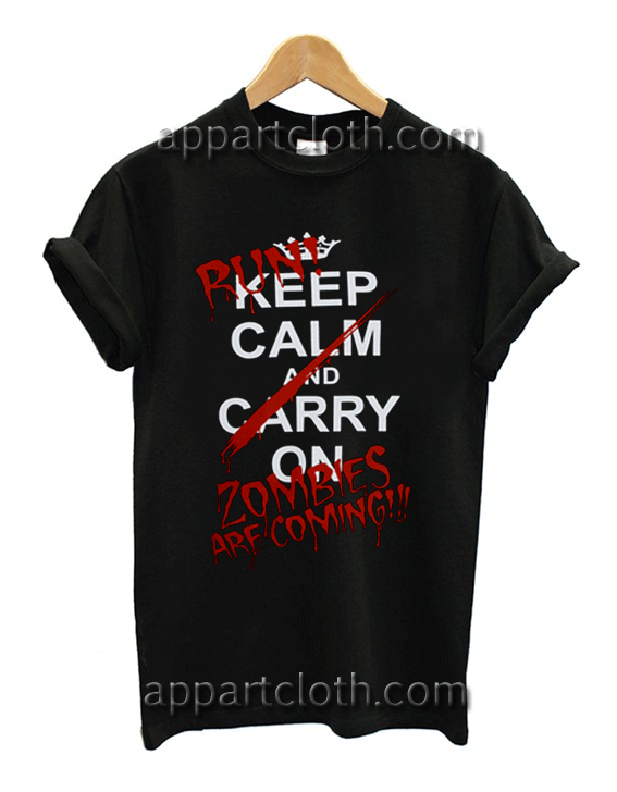 Keep calm and carry on T Shirt Unisex Adults Size S to 2XL