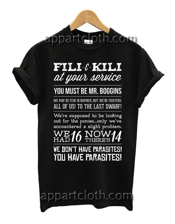 The Hobbit Fili Kili Quote T-Shirt Unisex Adults Size S to 2XL