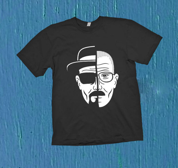 breaking bad two face T-Shirt Unisex Adults Size S to 2XL