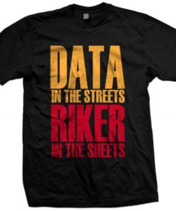 STAR TREK TNG The Next Generation Captain Riker Data Unisex Tshirt