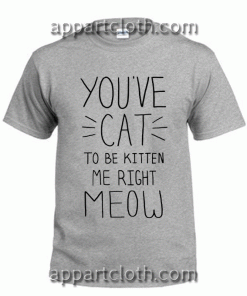 youve cat to be kitten me right meow Unisex Tshirt