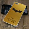 batman logo gold phone case