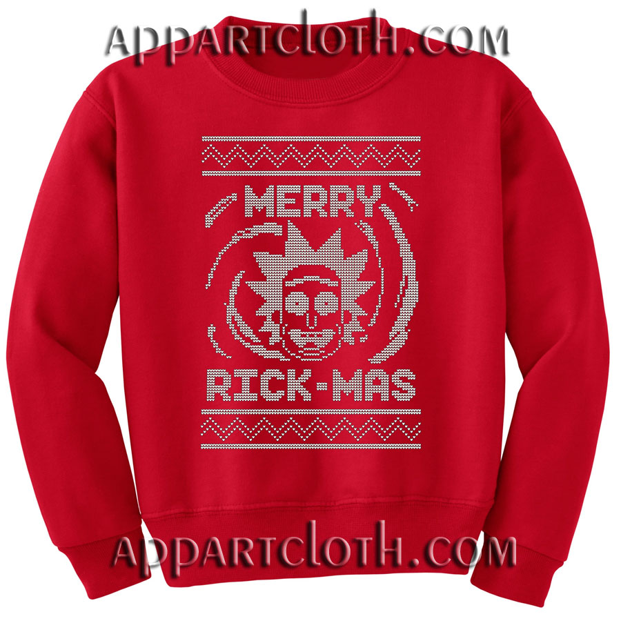 Rick mas Rick & Morty Inspired Christmas Unisex Sweatshirts