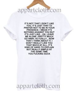 Andrea Russet It’s Not That I Don’t Like You T Shirt Size S,M,L,XL,2XL