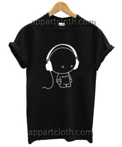Cute Music Headphones T Shirt Size S,M,L,XL,2XL