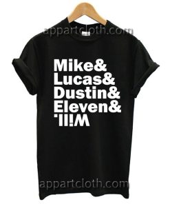 Mike Lucas Dustin Eleven Will T Shirt Size S,M,L,XL,2XL