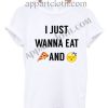 I Just Wanna Eat Pizza And Sleep T Shirt Size S,M,L,XL,2XL