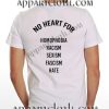 No Heart For Homophobia T Shirt – Adult Unisex Size S-2XL