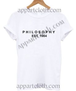 Philosophy Est 1984 T Shirt Size S,M,L,XL,2XL