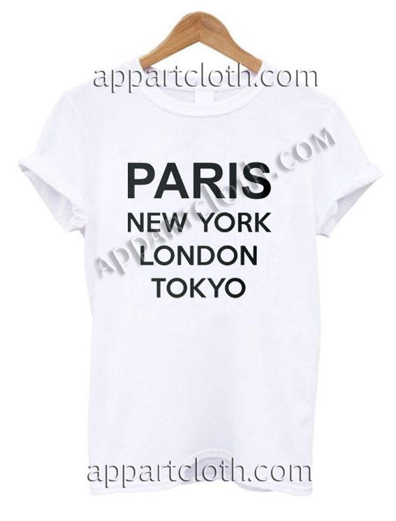 t shirt paris london new york