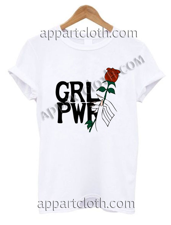 Girl Power Pretty Rose T Shirt Size S,M,L,XL,2XL