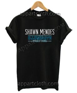 Shawn Mendes illuminate world tour T Shirt Size S,M,L,XL,2XL