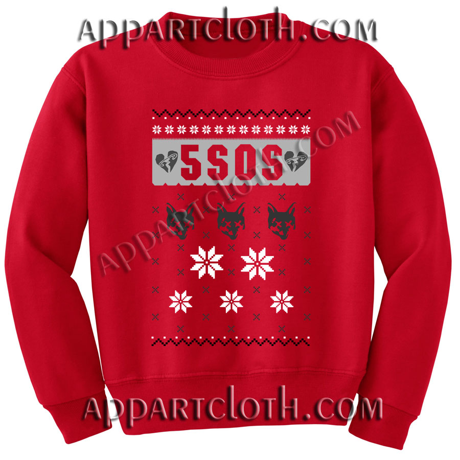 Buy 5 sos ugly christmas Unisex Sweatshirts