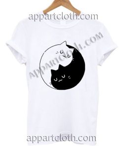 Yin Yang Cats Kittens T Shirt Size S,M,L,XL,2XL