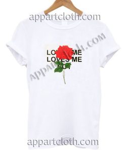 love me love me not roses Funny Shirts For Guys Size S,M,L,XL,2XL