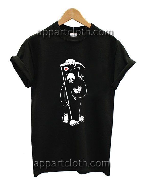 Death Is A Cat Person Funny Shirts