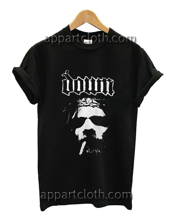 DOWN Smoking Jesus Funny Shirts