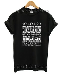 Fandom To Do List Quotes Funny Shirts