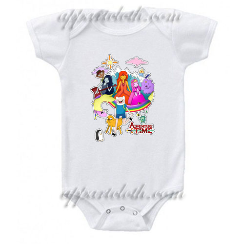 Adventure Time Collage Funny Baby Onesie