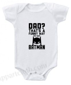 Dad is Batman Funny Baby Onesie
