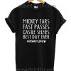 Mickey Ears Fast Passes Castle Funny Shirts
