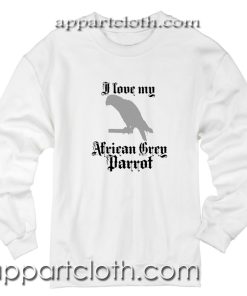 African Grey Parrot Unisex Sweatshirt