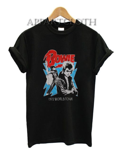 David Bowie 1972 World Tour Funny Shirts