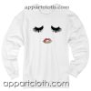 Eyelashes And Lips Unisex Sweatshirt