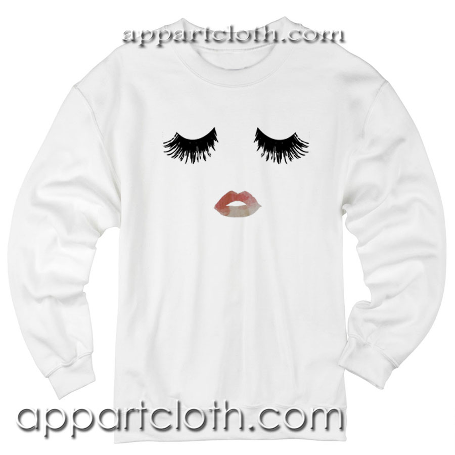 Eyelashes And Lips Unisex Sweatshirt