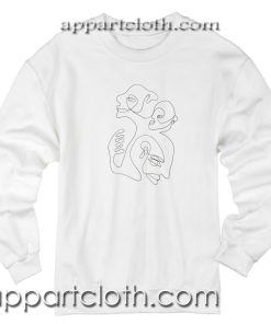 Christiane Spangsberg Line Face Unisex Sweatshirt