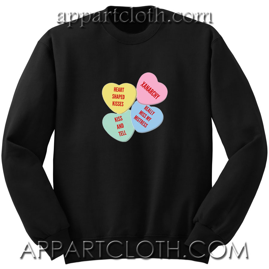 Heart Shaped Kisses Unisex Sweatshirt