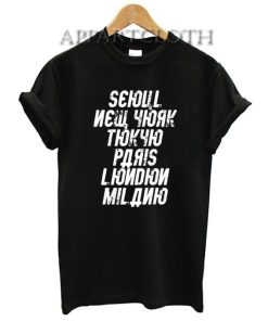 Seoul New York Tokyo Funny Shirts
