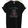 Flower Boots just a mom who raised a marine Funny Shirts