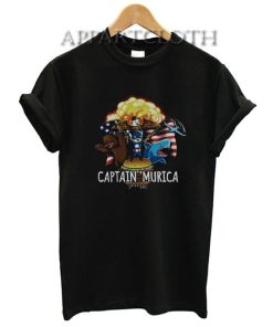 Captain Murica Funny Shirts