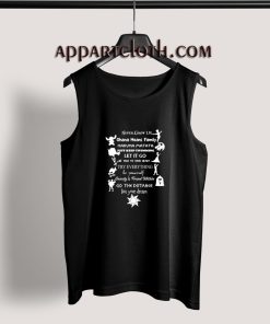 Disney Quote Never Grow Up Adult tank top