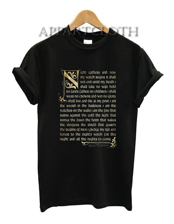 Game of throne quote Funny Shirts