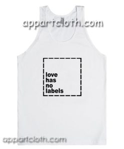 Love has no labels Adult tank top