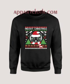 Christmas Meowy cat Ugly Unisex Sweatshirts