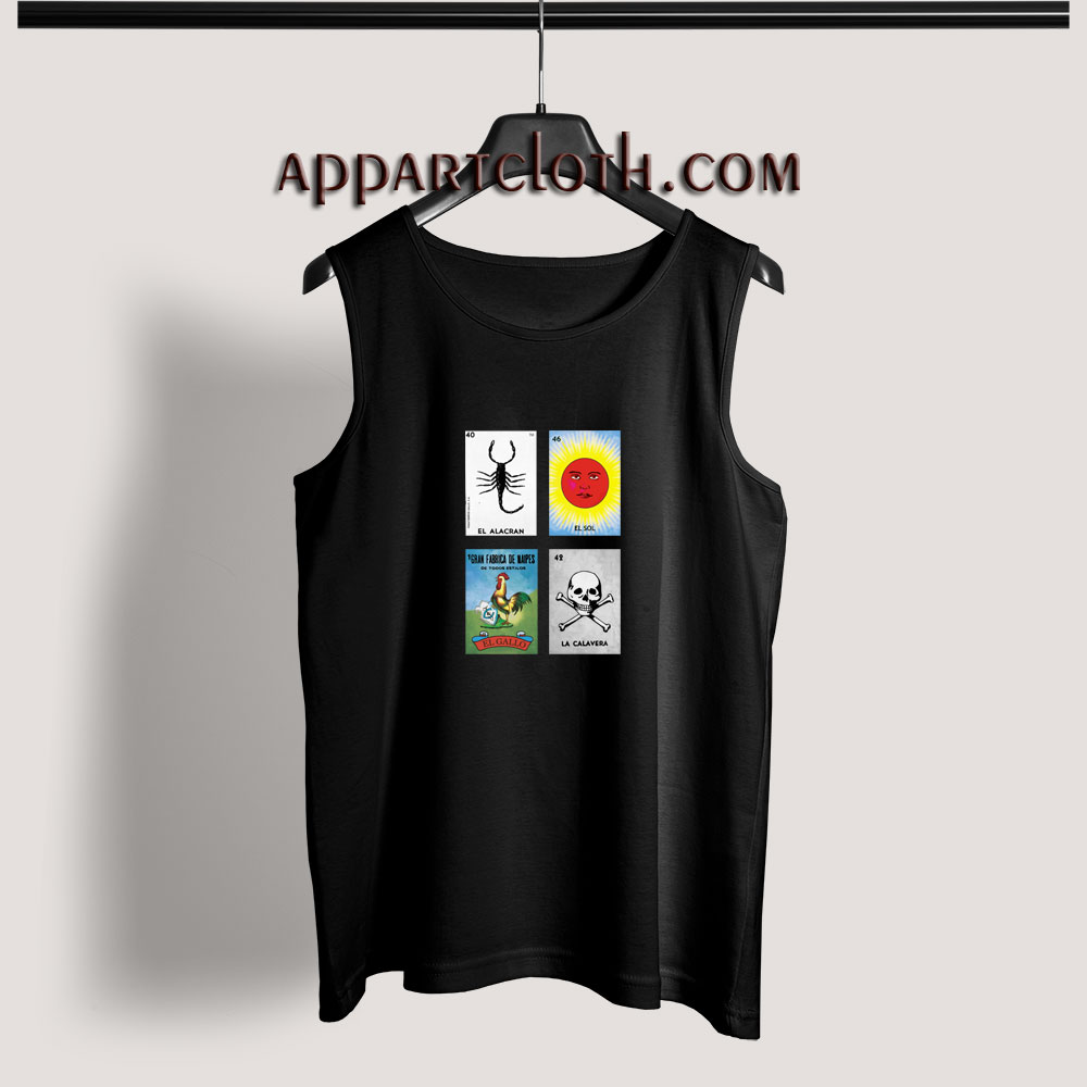 Loteria Cards Adult tank top