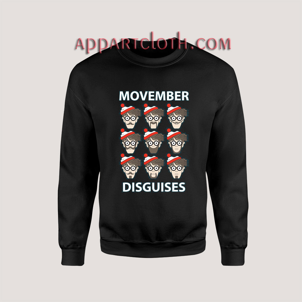 Movember Disguises Christmas Unisex Sweatshirts