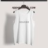 Seaside Font Adult tank top