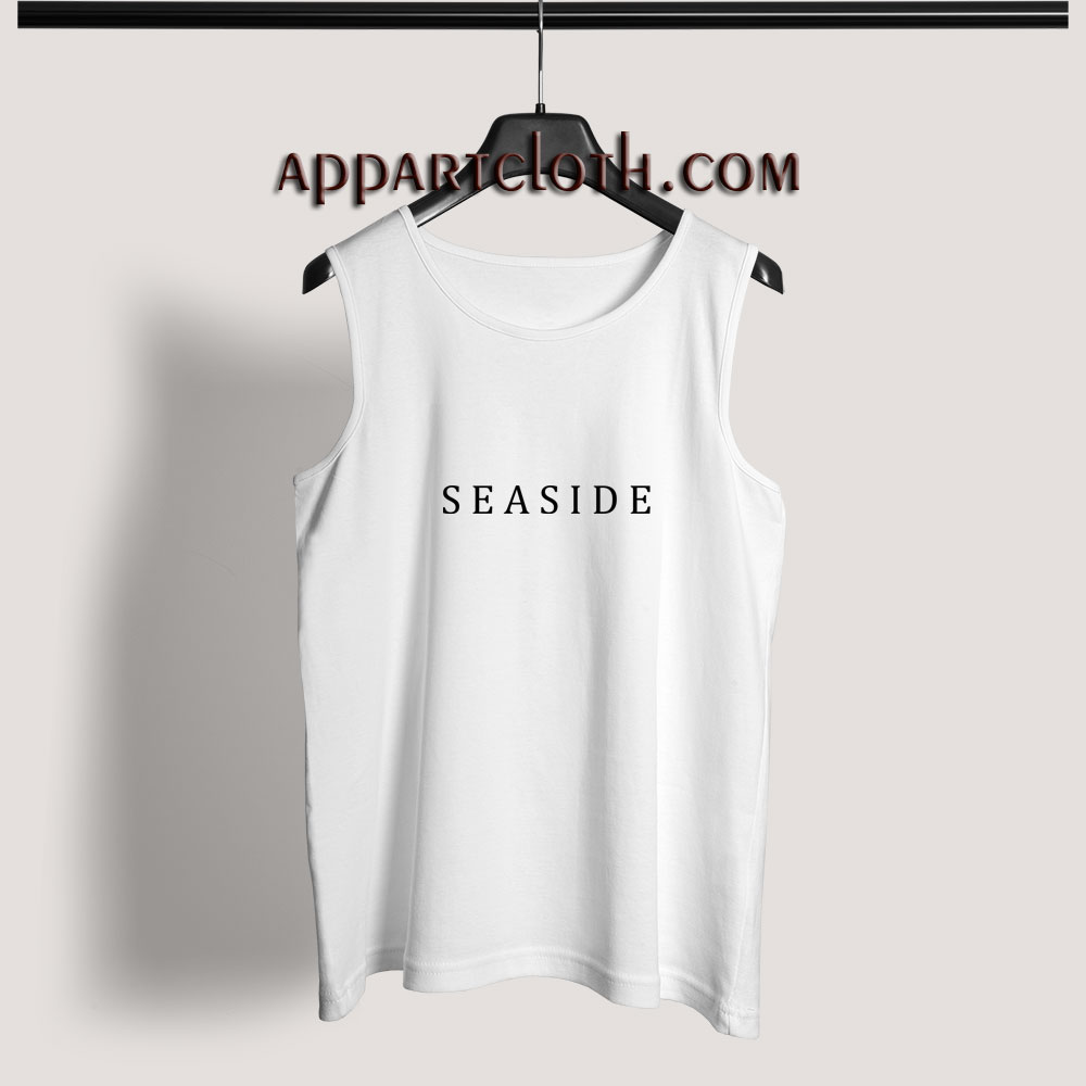 Seaside Font Adult tank top