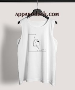 Smoking Girl Adult tank top