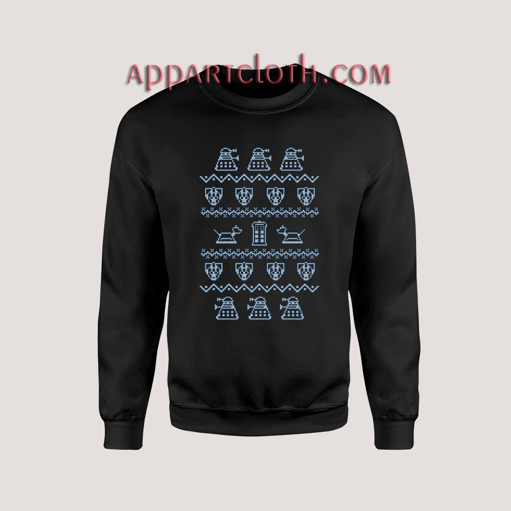 Doctor who ugly christmas Unisex Sweatshirts