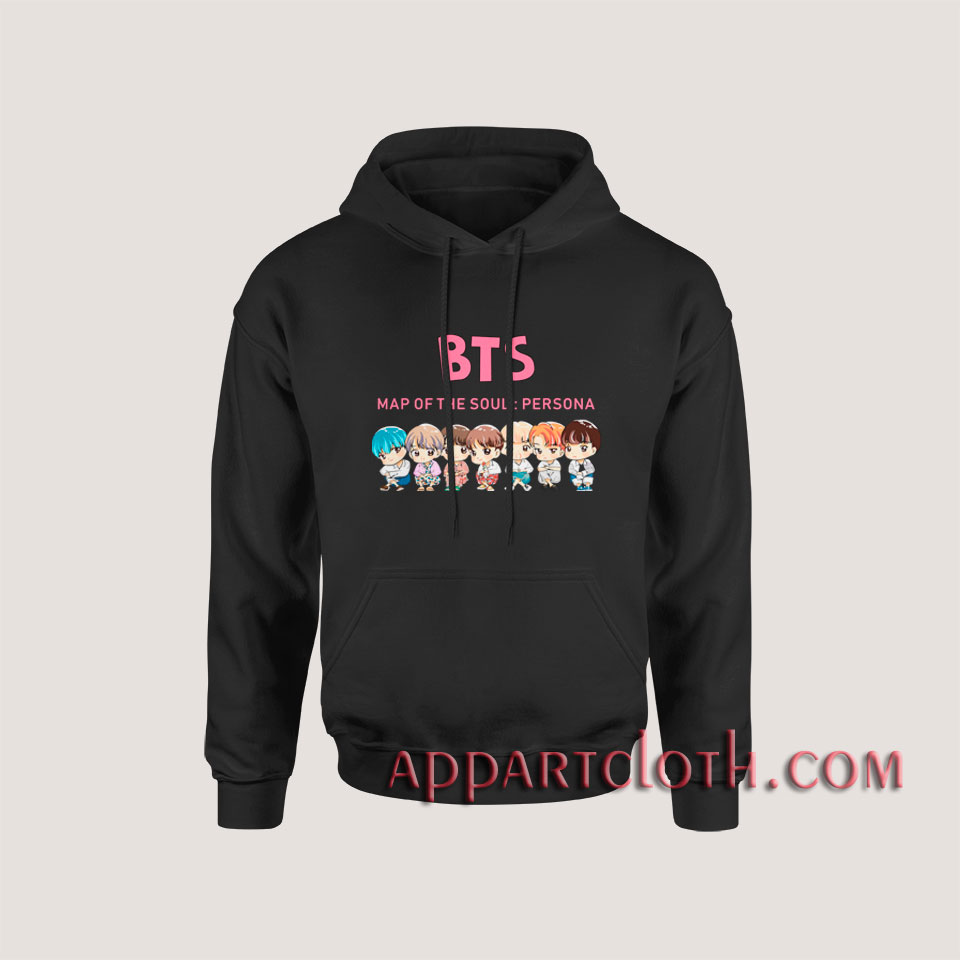 KPOP BTS CHIBI MAP OF THE SOUL Hoodies
