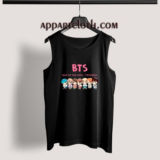 KPOP BTS CHIBI MAP OF THE SOUL Adult tank top
