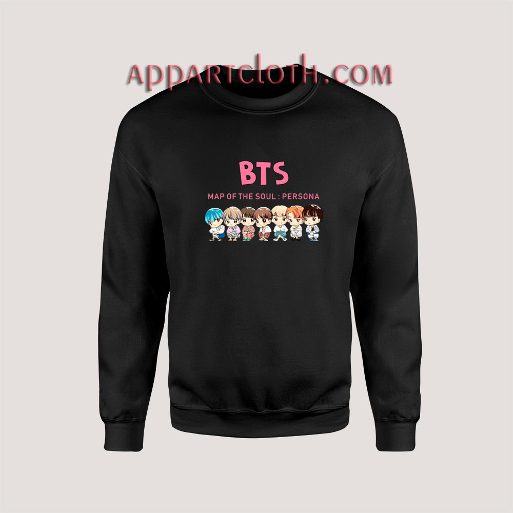 KPOP BTS CHIBI MAP OF THE SOUL Unisex Sweatshirts