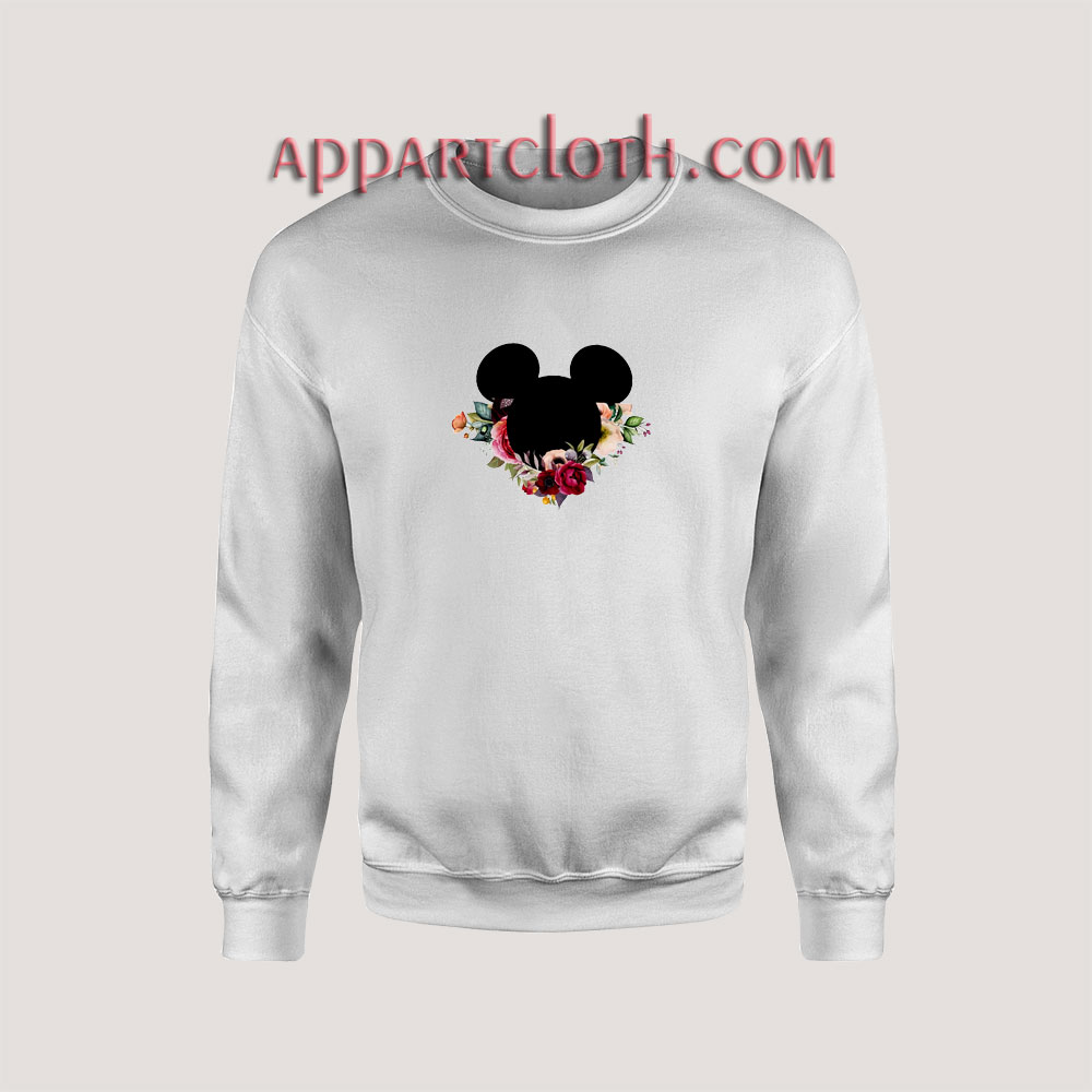 Mickey Mouse Flower Unisex Sweatshirts
